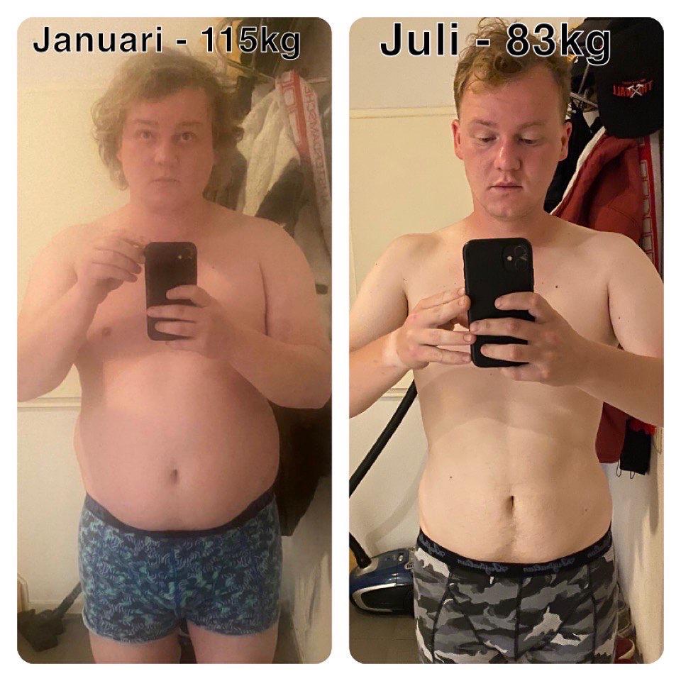 2 kilo per maand afvallen