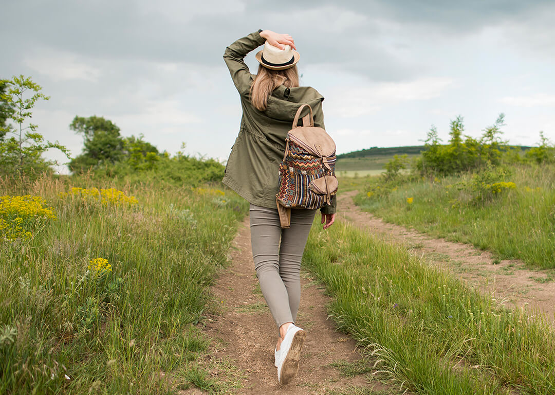 afvallen en wandelen