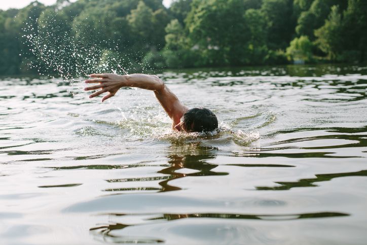 zwemmen afvallen buik